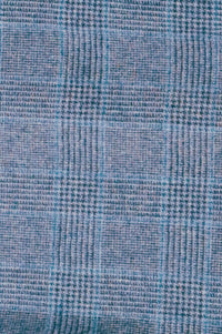 Jupe longue en tweed bleu Georgina