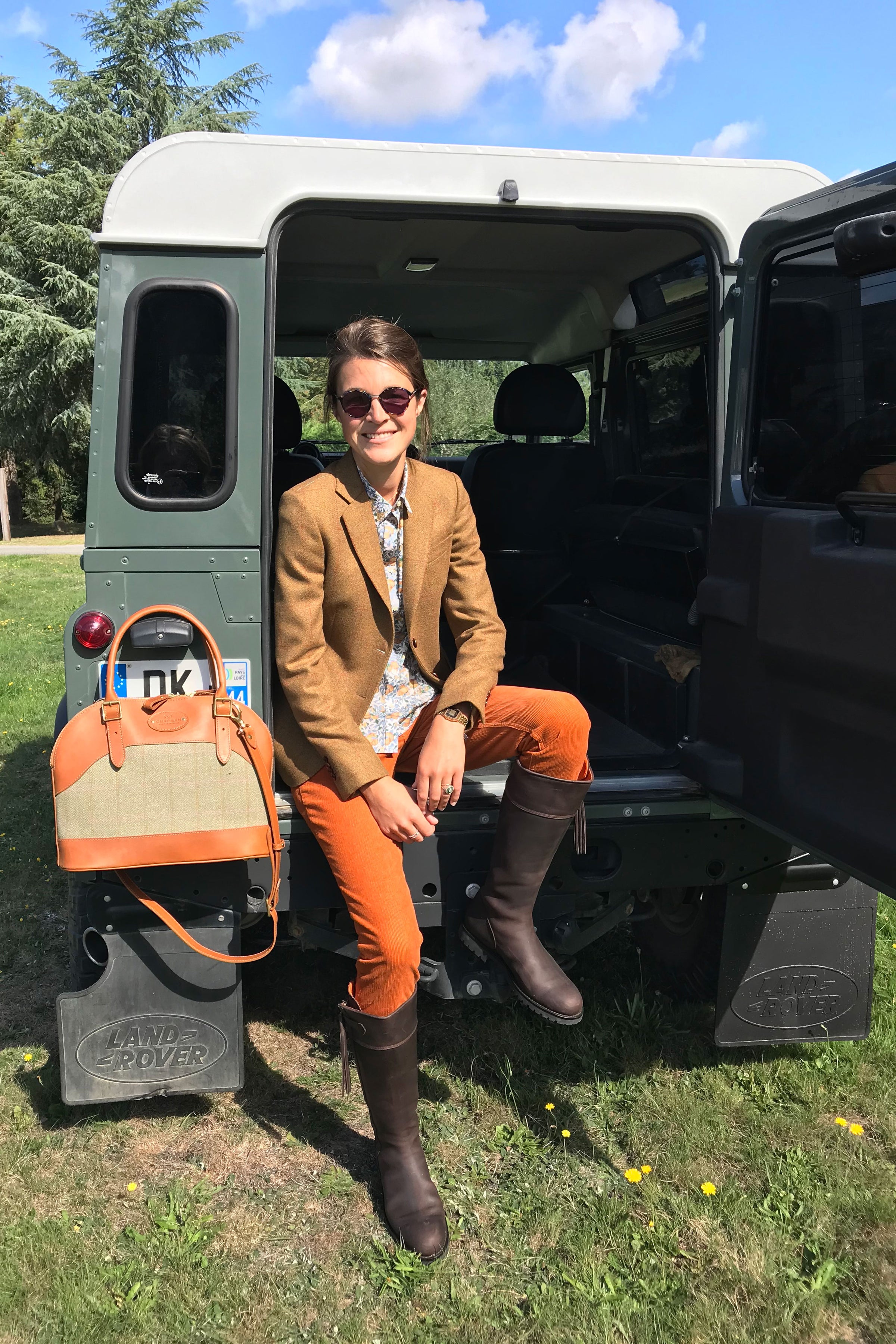 Veste d'équitation en Tweed Deluxe femme 400g - Nature Dog Veste d'équitation en Tweed Deluxe femme 400g - Nature Dog