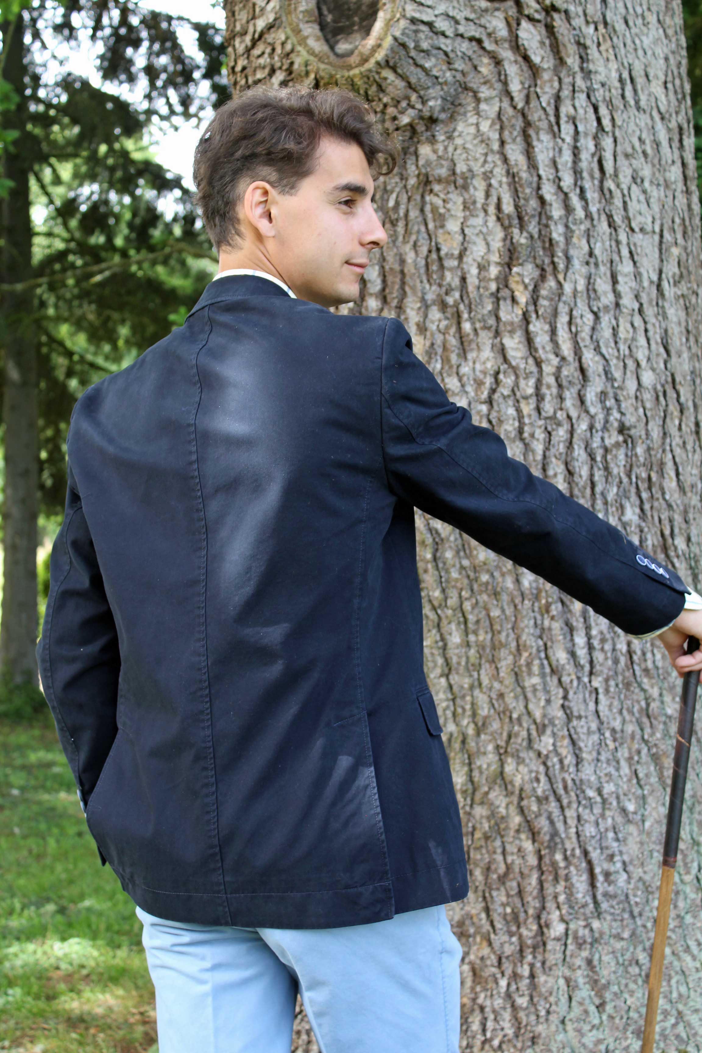 Veste Homme Bleu Marine 100% Coton Gurteen