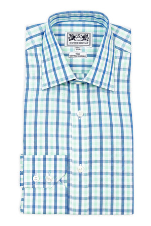 Chemise homme vichy bleu