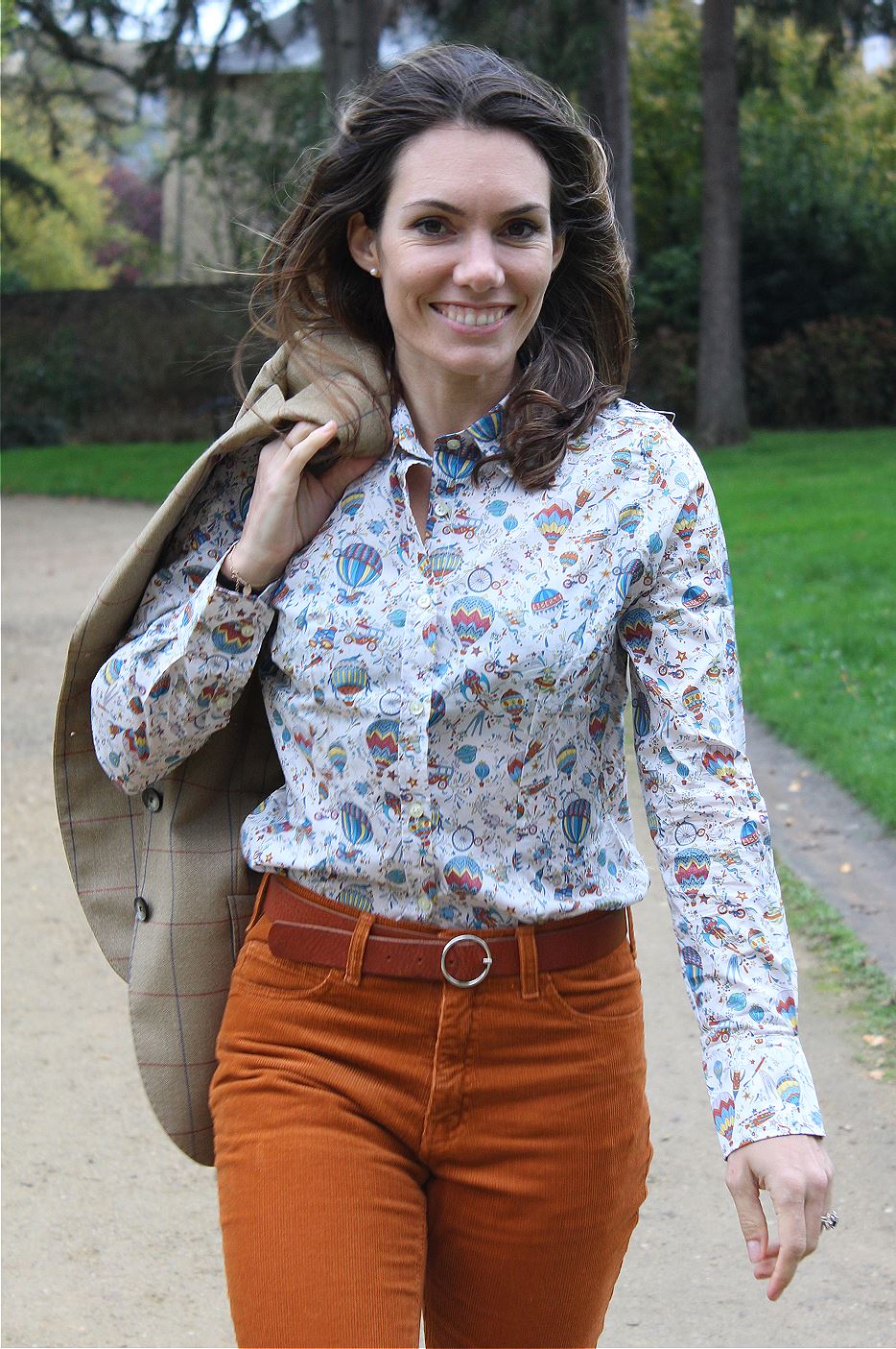 Chemise femme liberty montgolfière