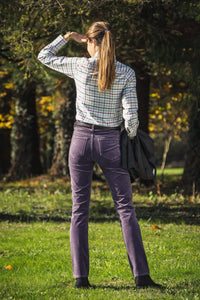 Chemisier Femme à carreaux Prune Multi Chemisier 