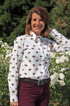 Chemisier femme motif oiseau