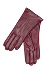 Gants femme en cuir bordeaux Gants 