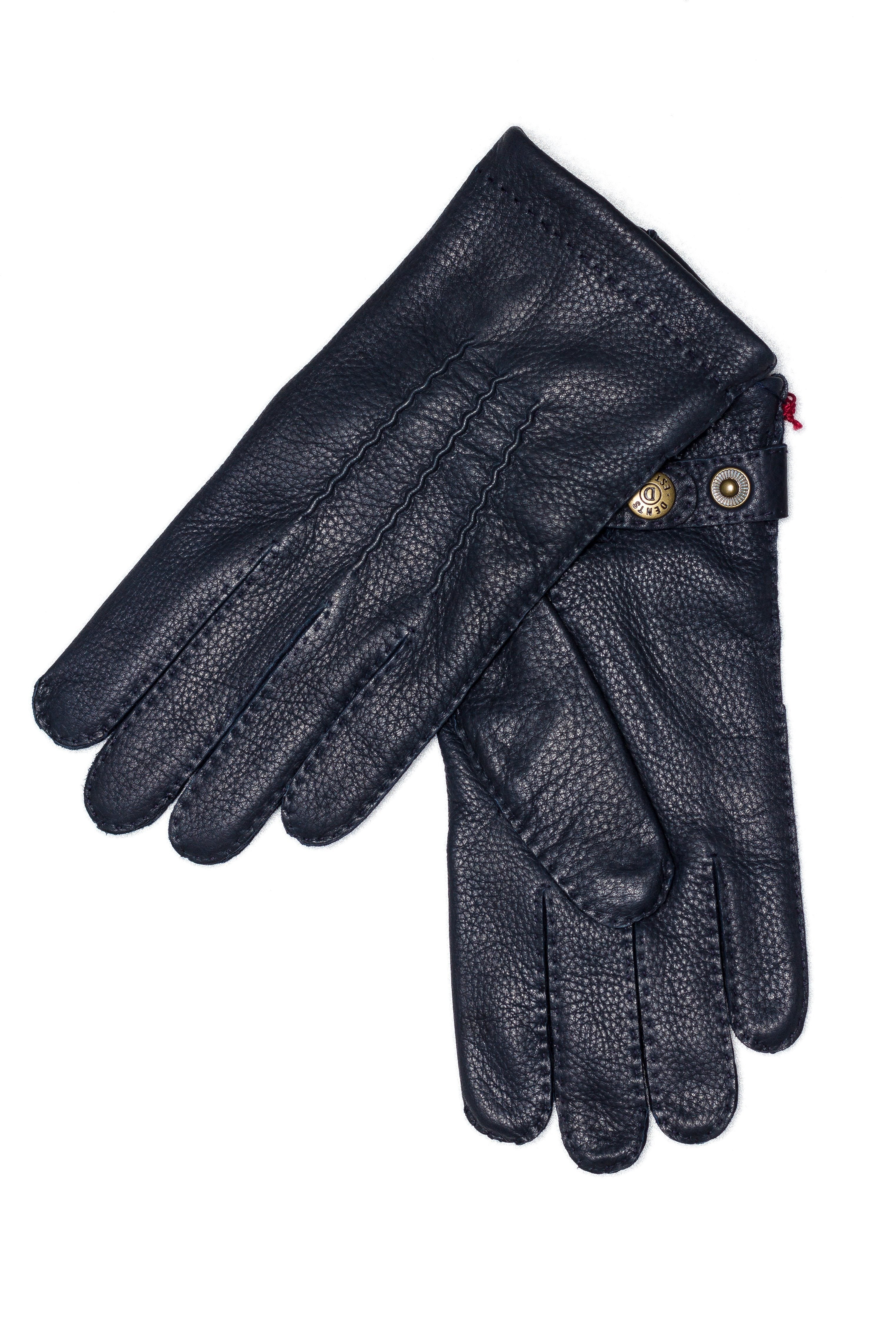 Gants homme en cuir doublé cachemire