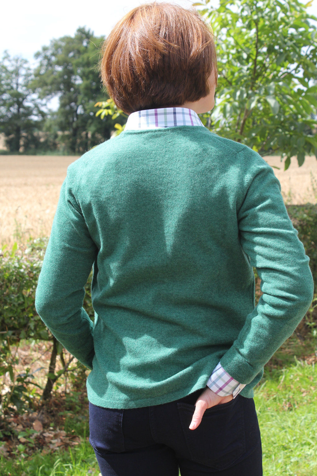Gilet femme vert bouteille