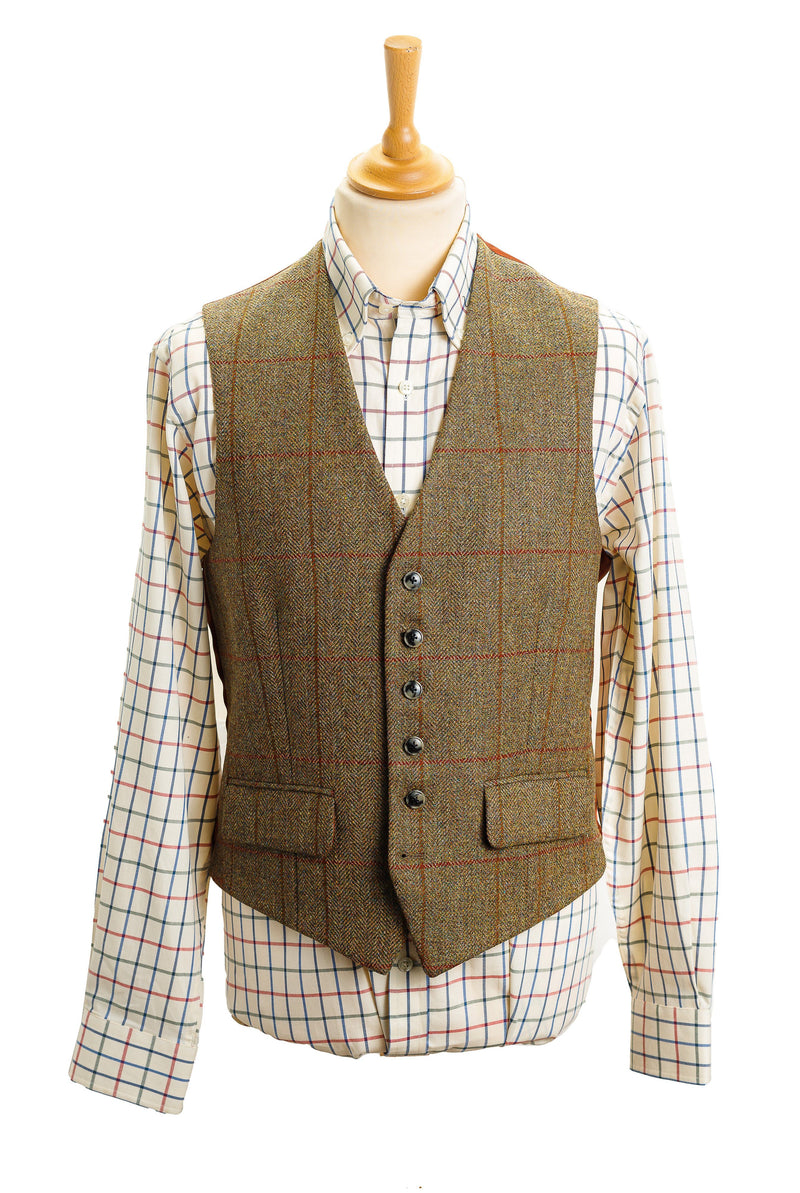 Photo studio Gilet tailleur homme en tweed Kirkton