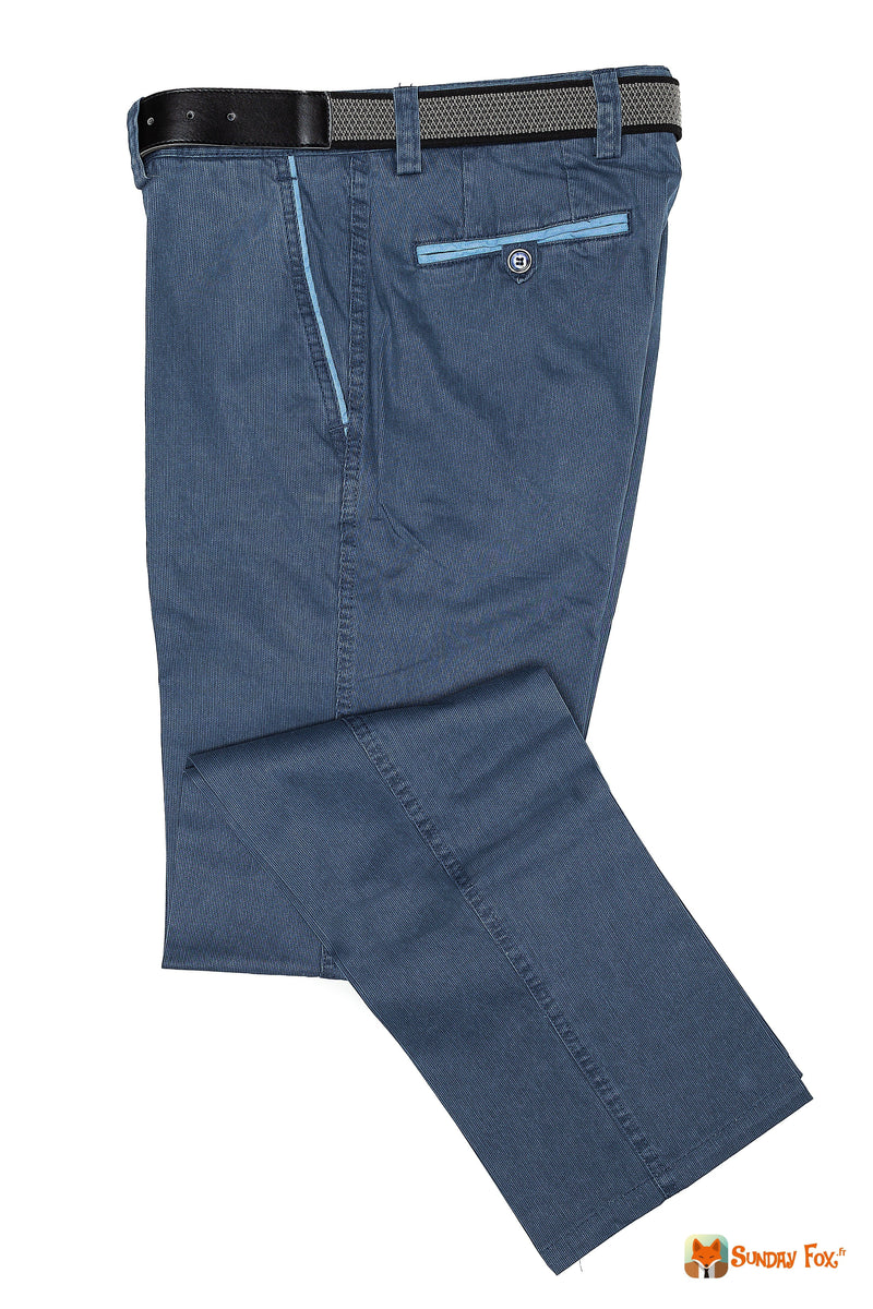 Pantalon Chino Homme Indigo Pantalon 