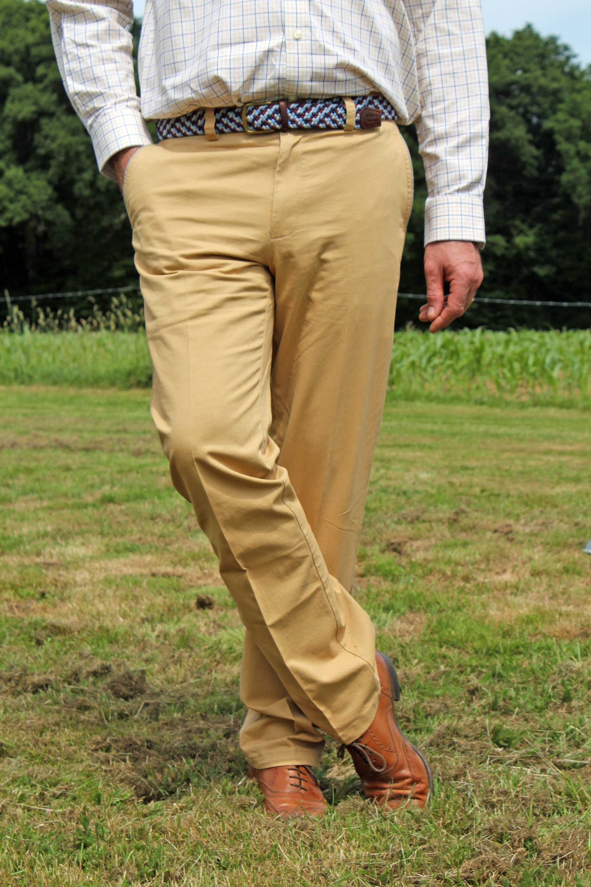 Pantalon Chino Homme Jaune Sable