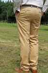 Pantalon Chino Homme Jaune Sable