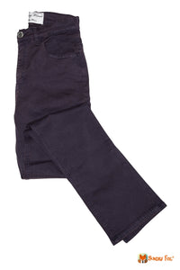 Pantalon aubergine femme