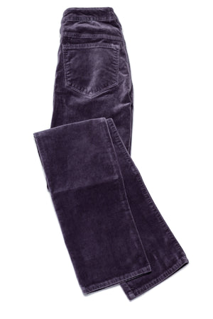 Pantalon velours violet femme Pantalon 