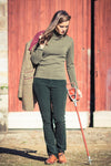 Pull à Col Roulé Femme en Cachemire Loden Pull femme 
