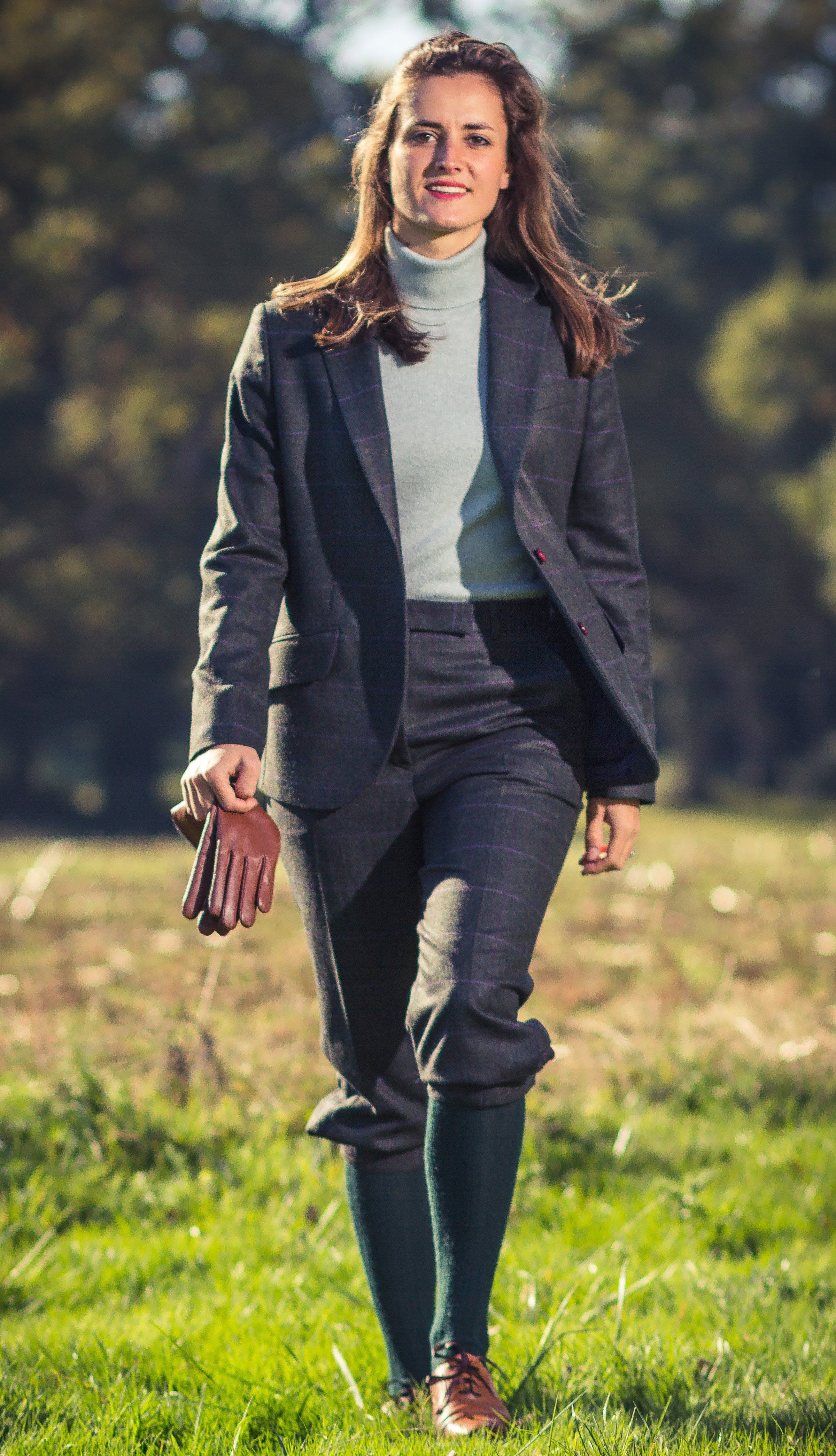 Pull à Col Roulé Femme en Cachemire Vert bleu Surf