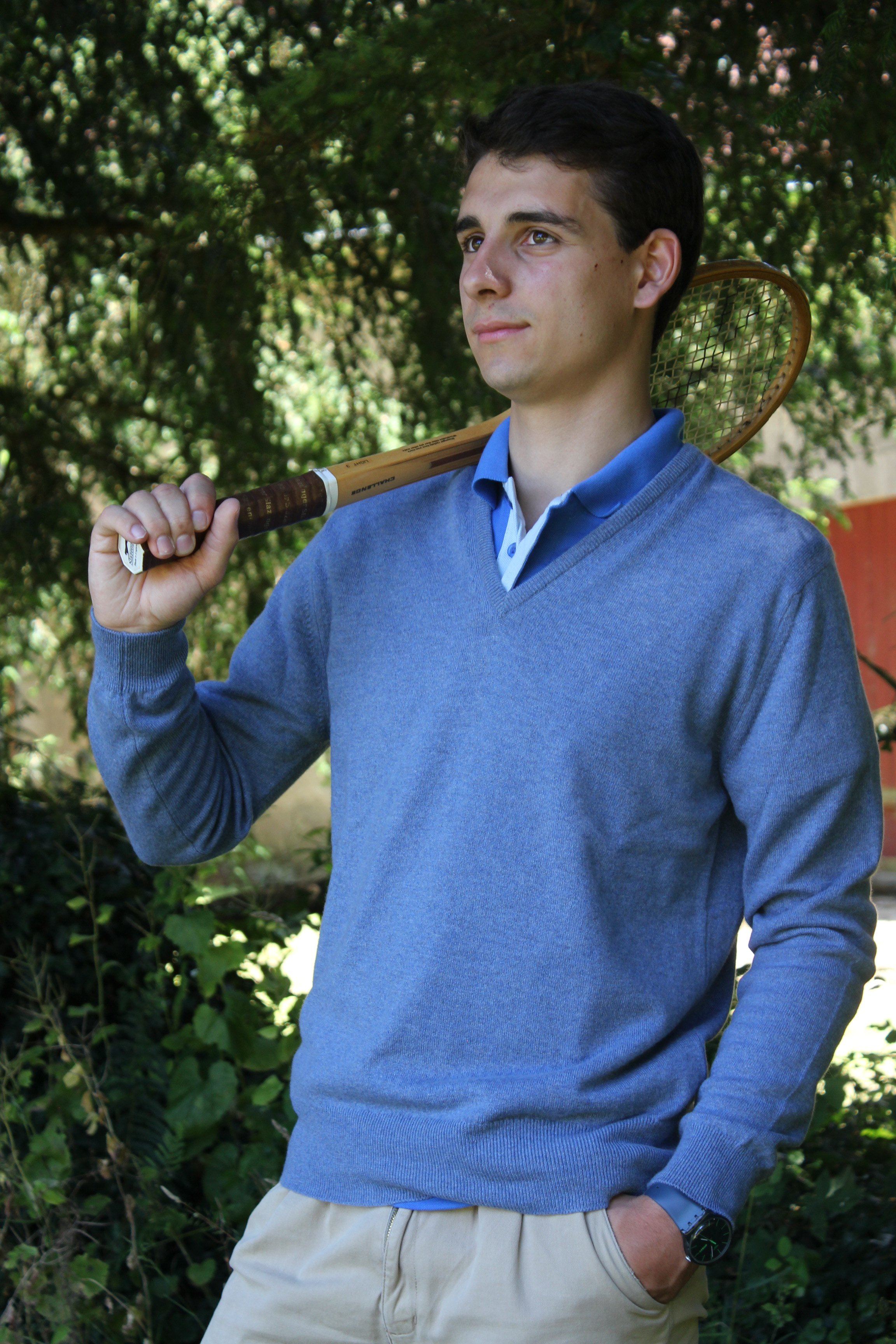 Pull cachemire col v homme hotsell