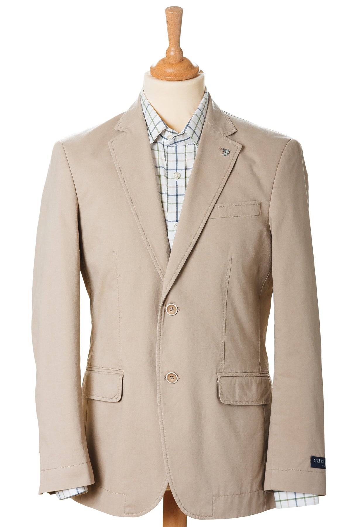 veste homme coton beige