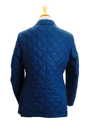 Veste après-chasse matelassée homme bleu