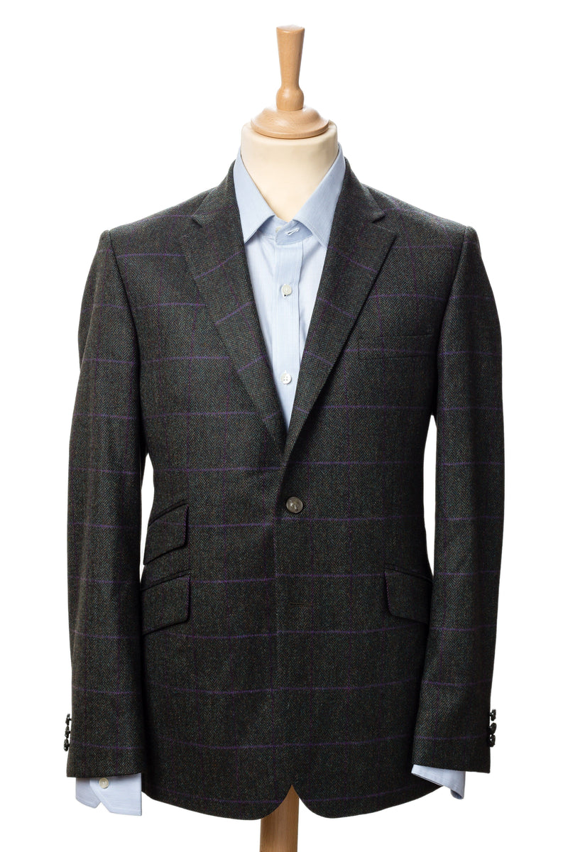 Veste Homme Tweed Vert Bruyère Veste 