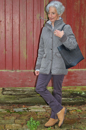 Veste Matelassée Femme Ardoise Veste 
